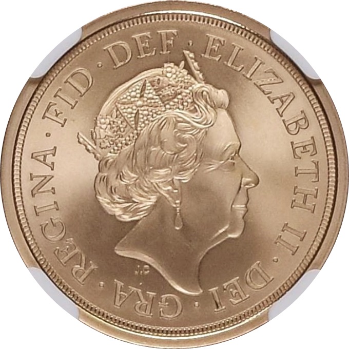 1 Sovereign - Elizabeth II 5th portrait; Queen Victoria Bicentenary obverse