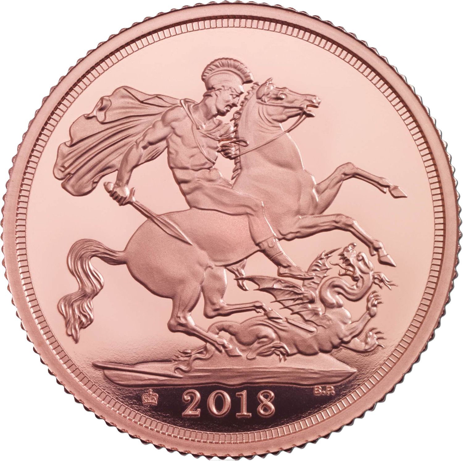 1 Sovereign - Elizabeth II 5th portrait; Sapphire Coronation reverse