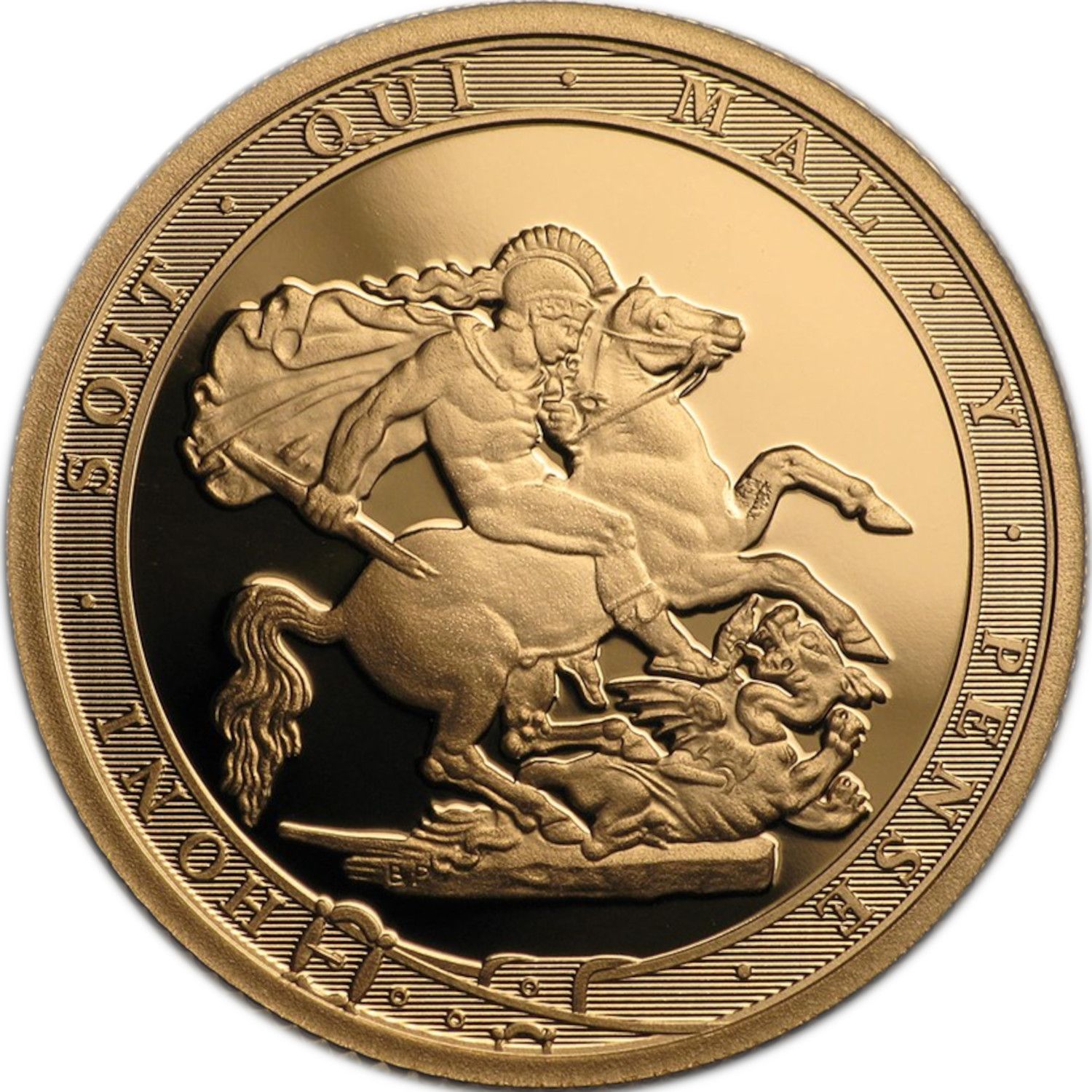 1 Sovereign - Elizabeth II Garter type; Proof Piedfort reverse