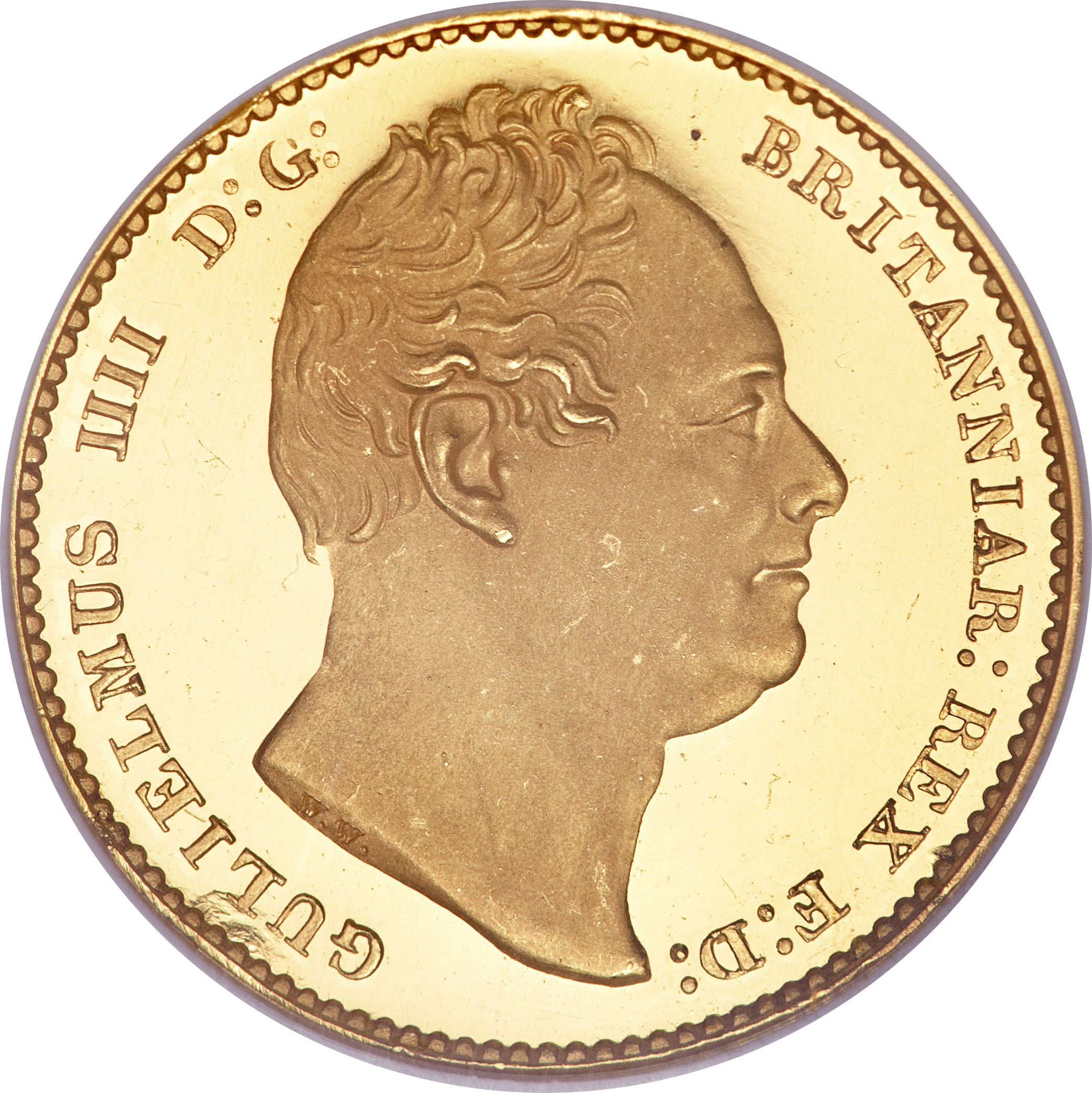1 Sovereign - William IV obverse