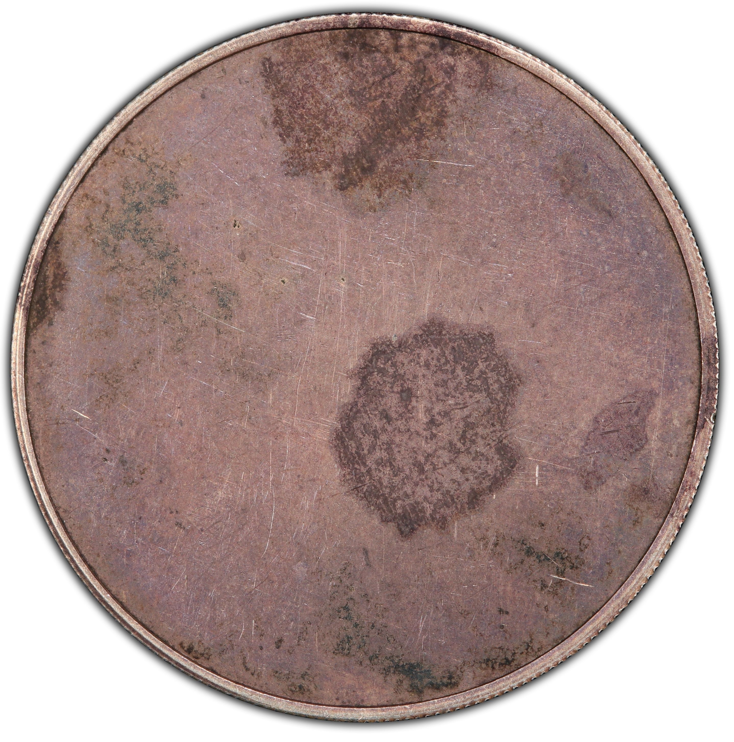 10 Decimal Pence Uniface Pattern reverse