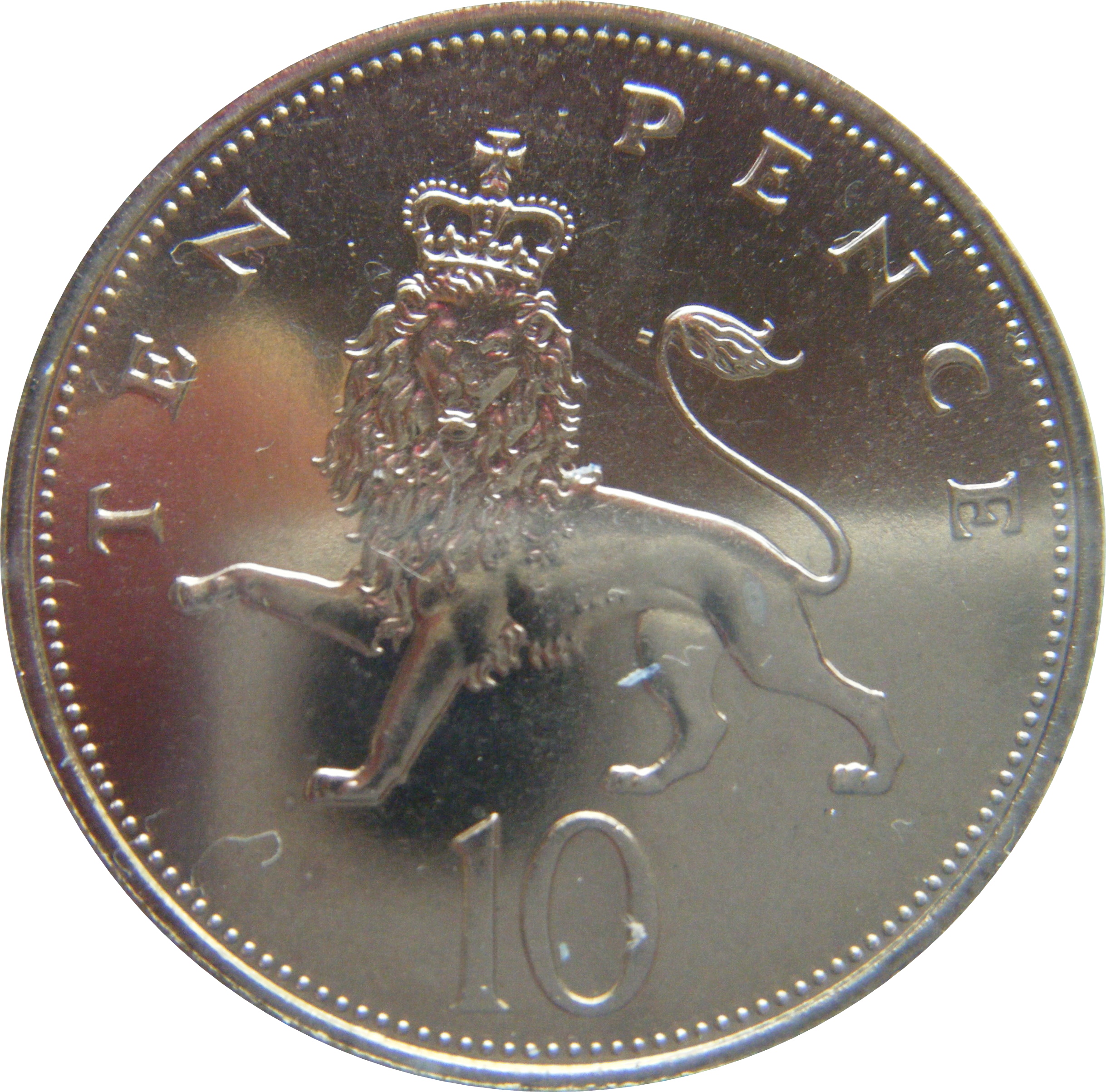 10 Pence - Elizabeth II 2nd portrait; set issue reverse