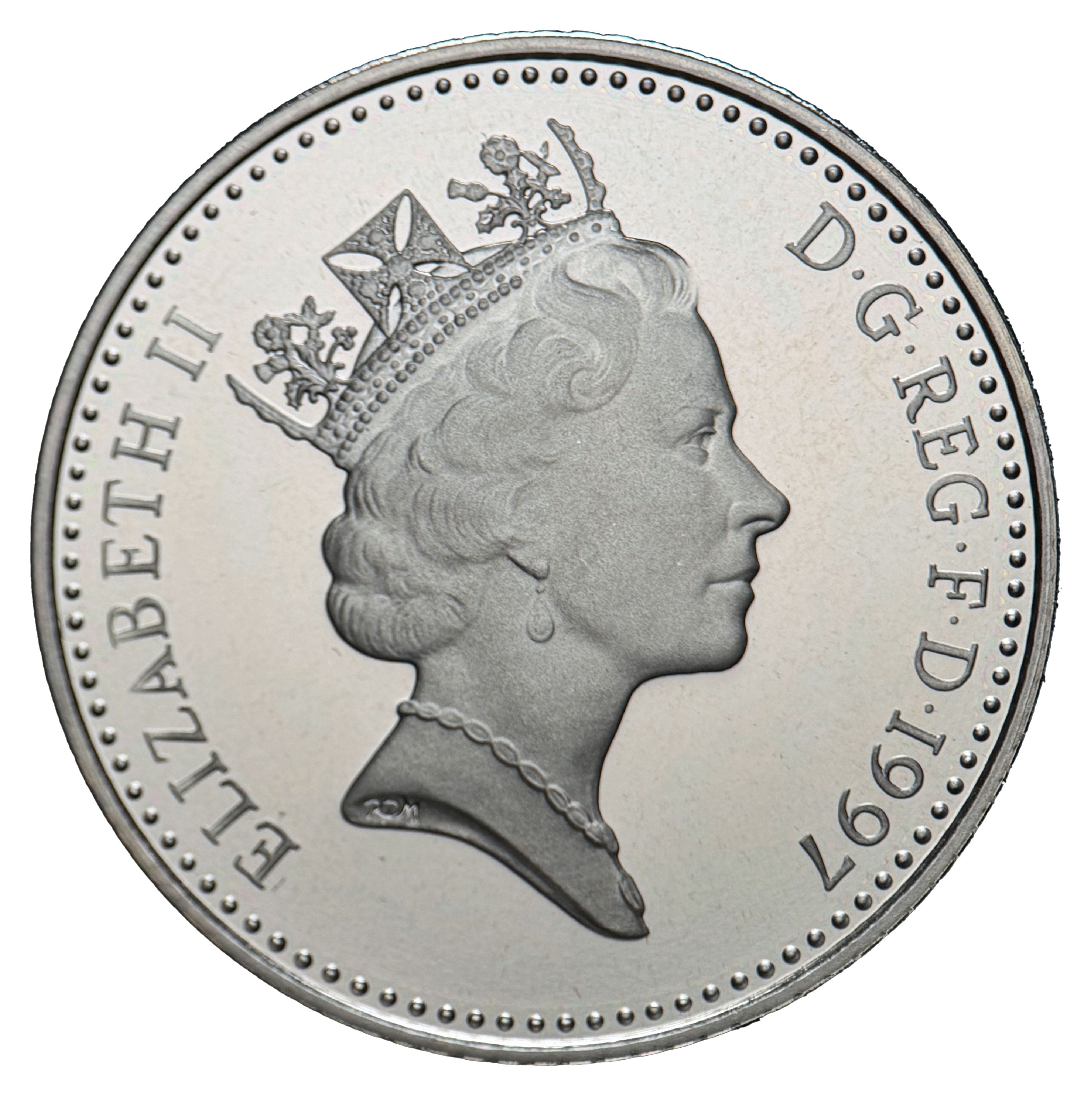 10 Pence - Elizabeth II 3rd portrait; small type obverse