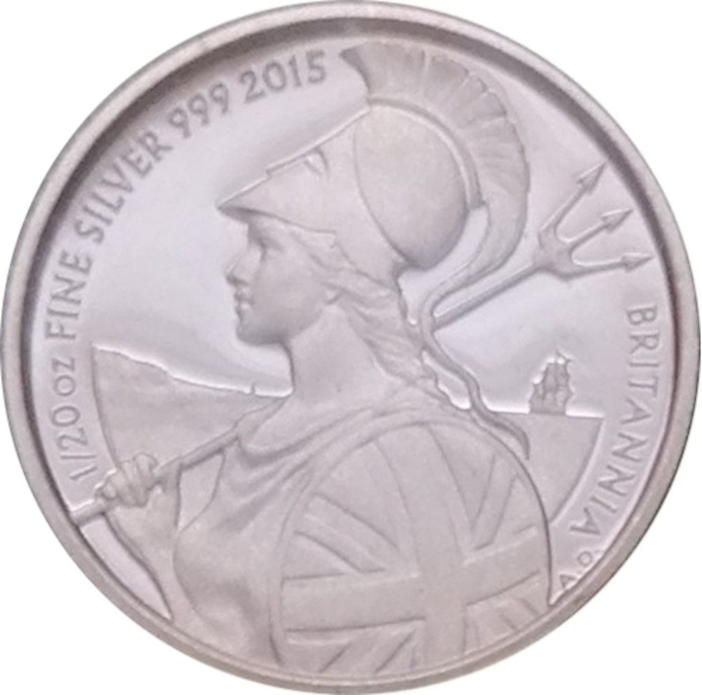 10 Pence - Elizabeth II 5th portrait; 1/20 oz Fine Silver reverse