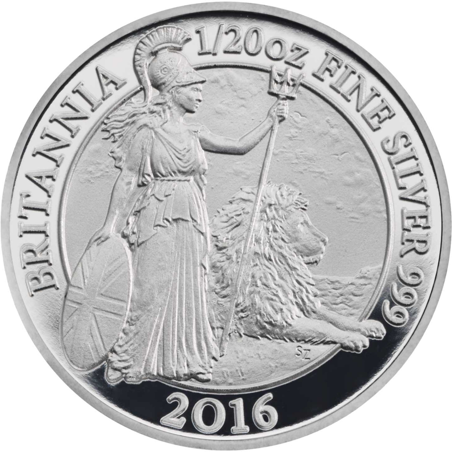 10 Pence - Elizabeth II 5th portrait; 1/20 oz Fine Silver reverse