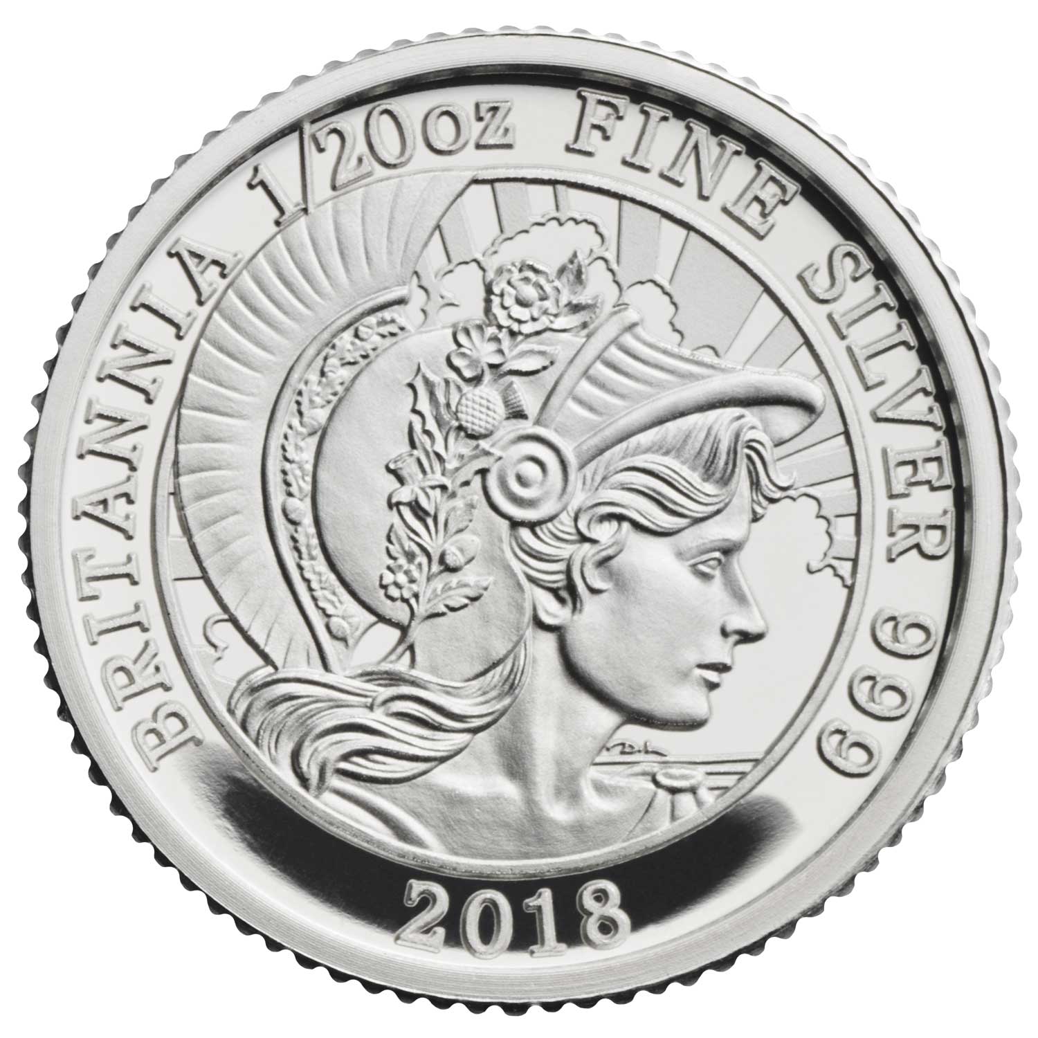 10 Pence - Elizabeth II 5th portrait; 1/20 oz Fine Silver reverse