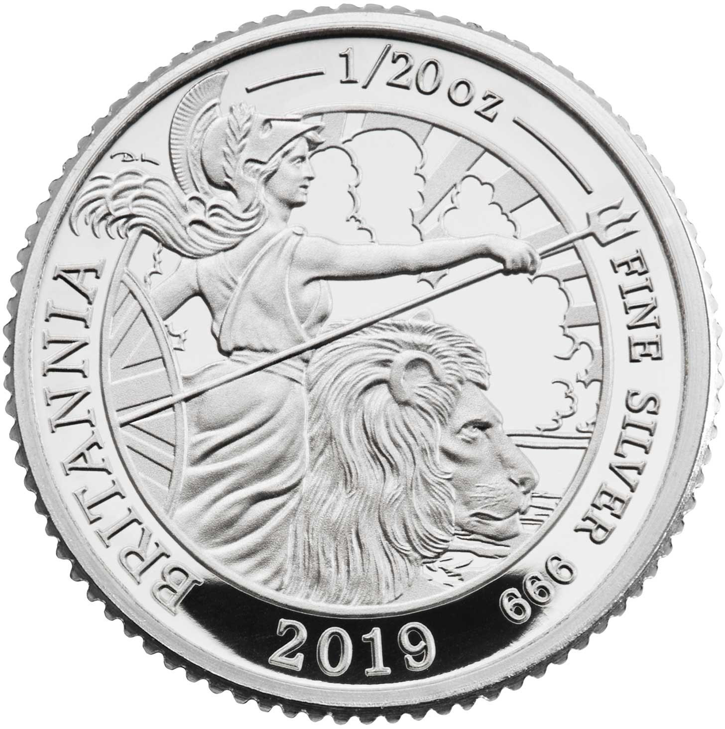 10 Pence - Elizabeth II 5th portrait; 1/20 oz Fine Silver reverse