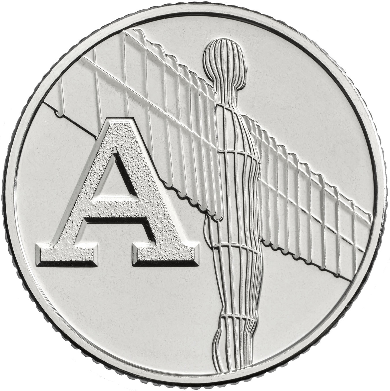 10 Pence - Elizabeth II 5th portrait; A - Angel of the North reverse