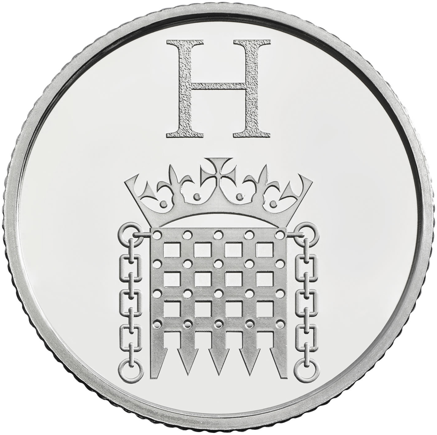 10 Pence - Elizabeth II 5th portrait; H - Houses of Parliament reverse