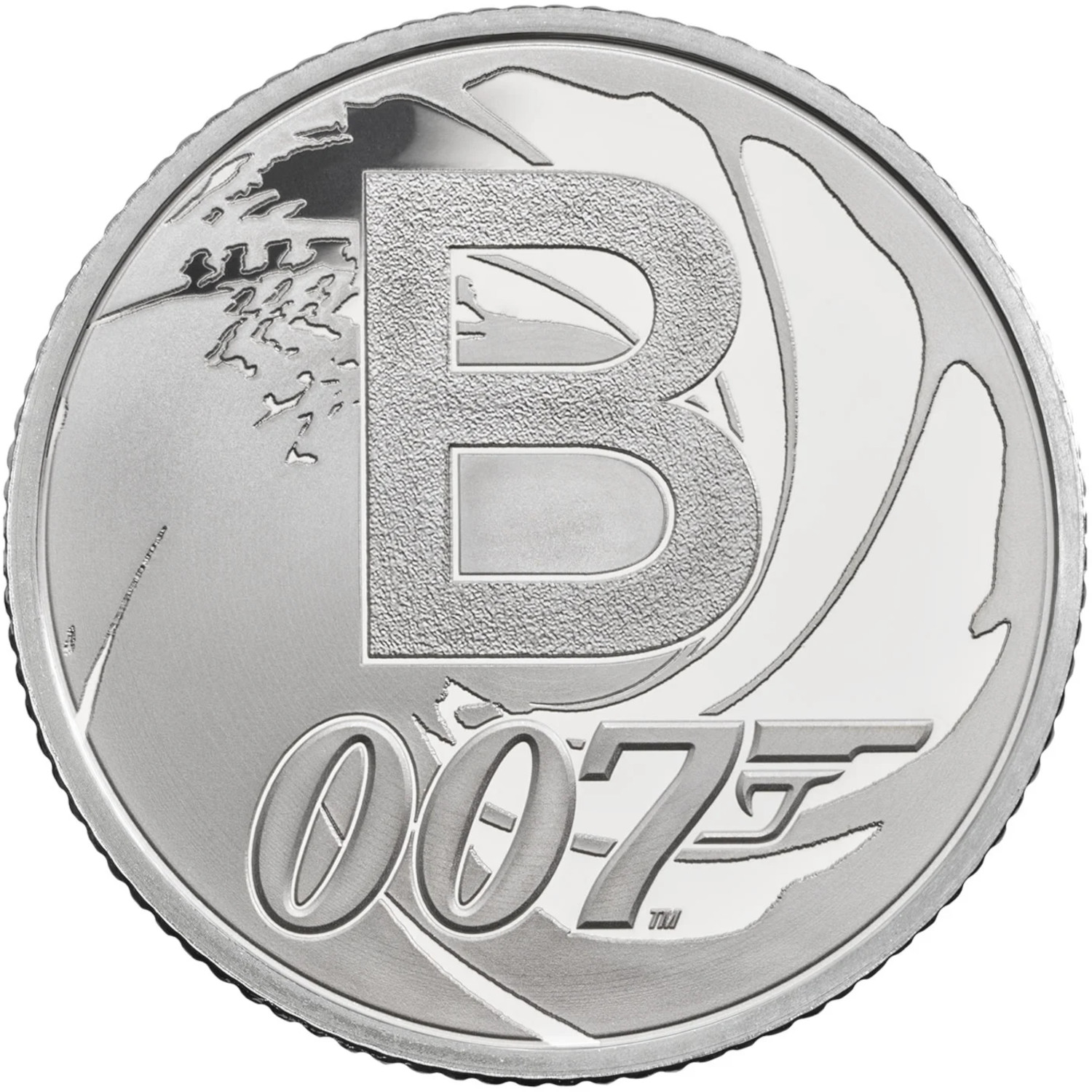 10 Pence - Elizabeth II B - James Bond; Silver Proof reverse