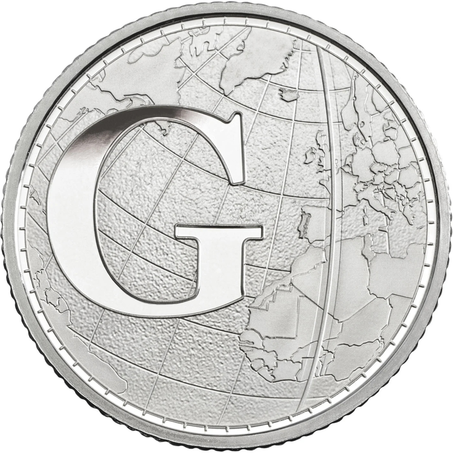 10 Pence - Elizabeth II G - Greenwich Mean Time; Silver Proof reverse