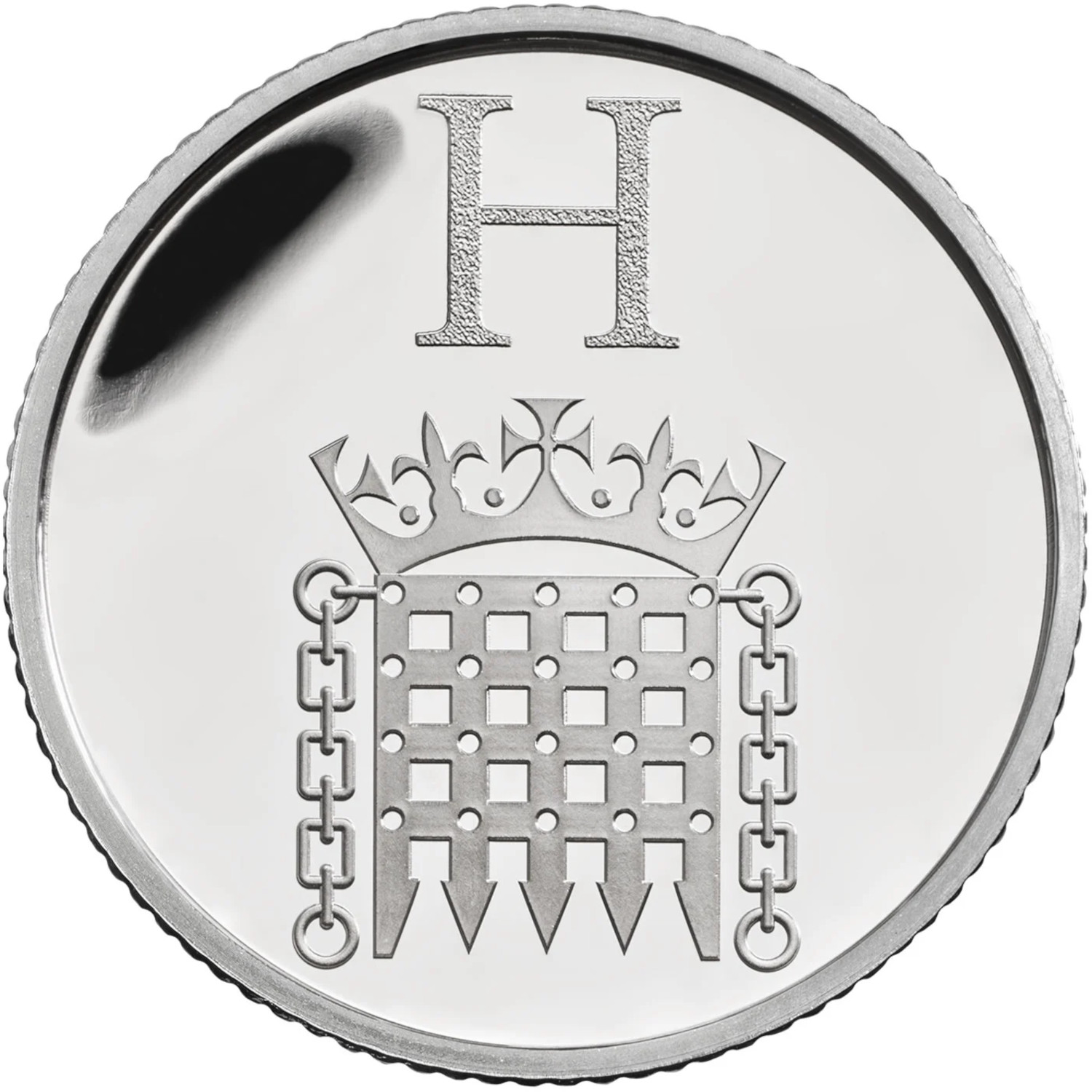 10 Pence - Elizabeth II H - Houses of Parliament; Silver Proof reverse