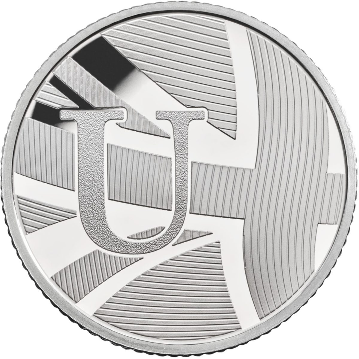 10 Pence - Elizabeth II U - Union Flag; Silver Proof reverse