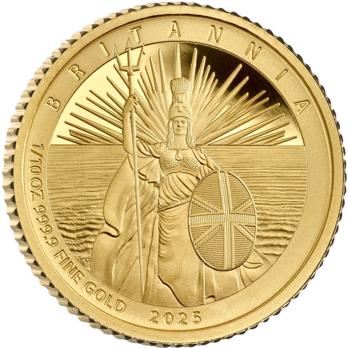 10 Pounds - Charles III 1/10 oz Fine Gold