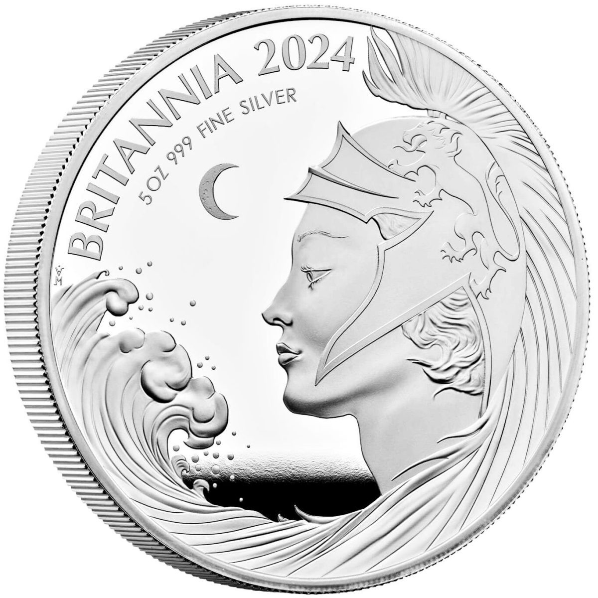 10 Pounds - Charles III 5 oz Fine Silver reverse