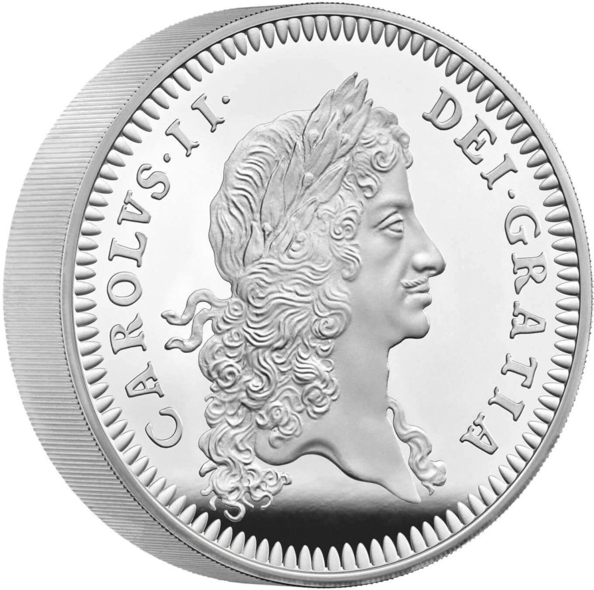 10 Pounds - Charles III Charles II; Silver Piedfort reverse