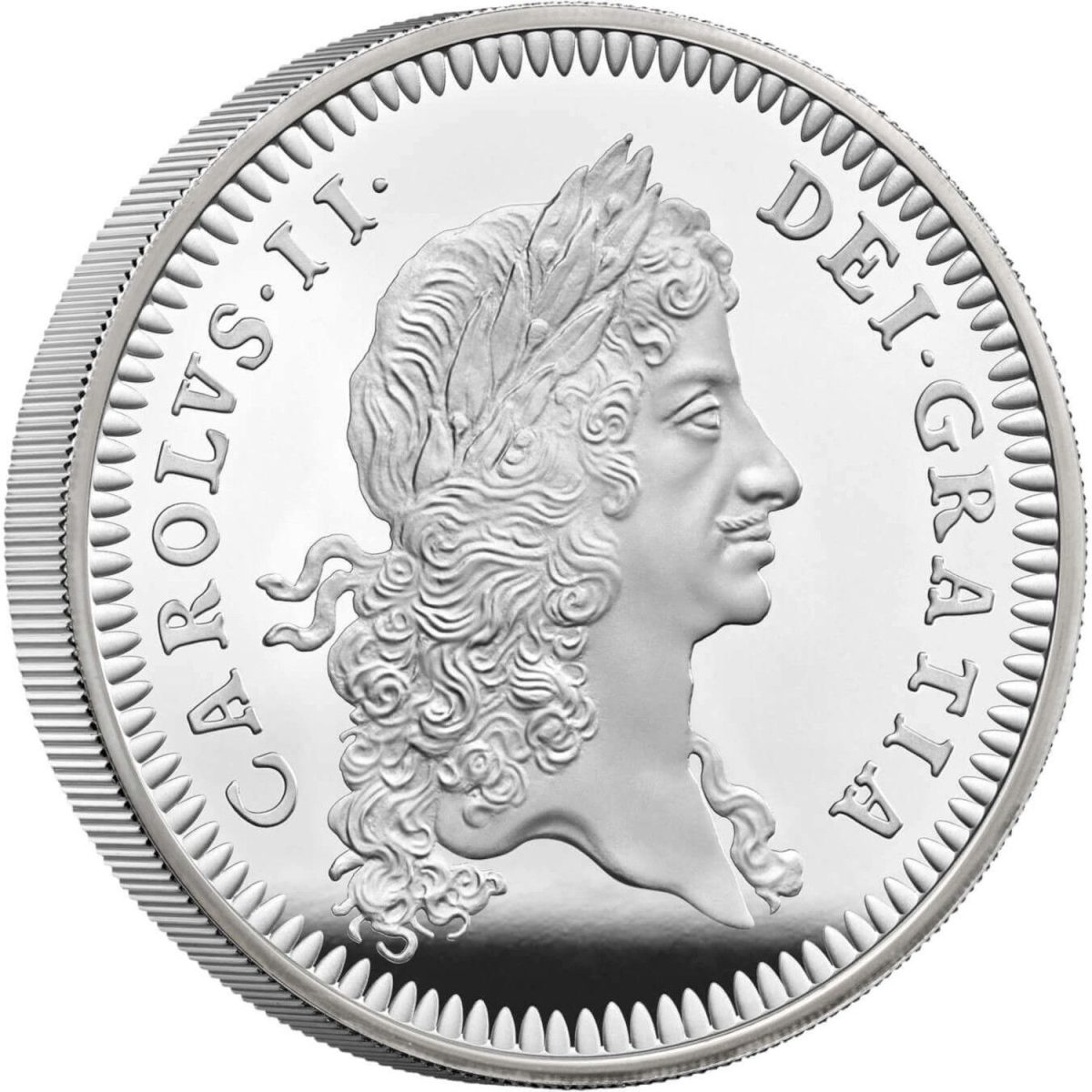 10 Pounds - Charles III Charles II; Silver Proof reverse
