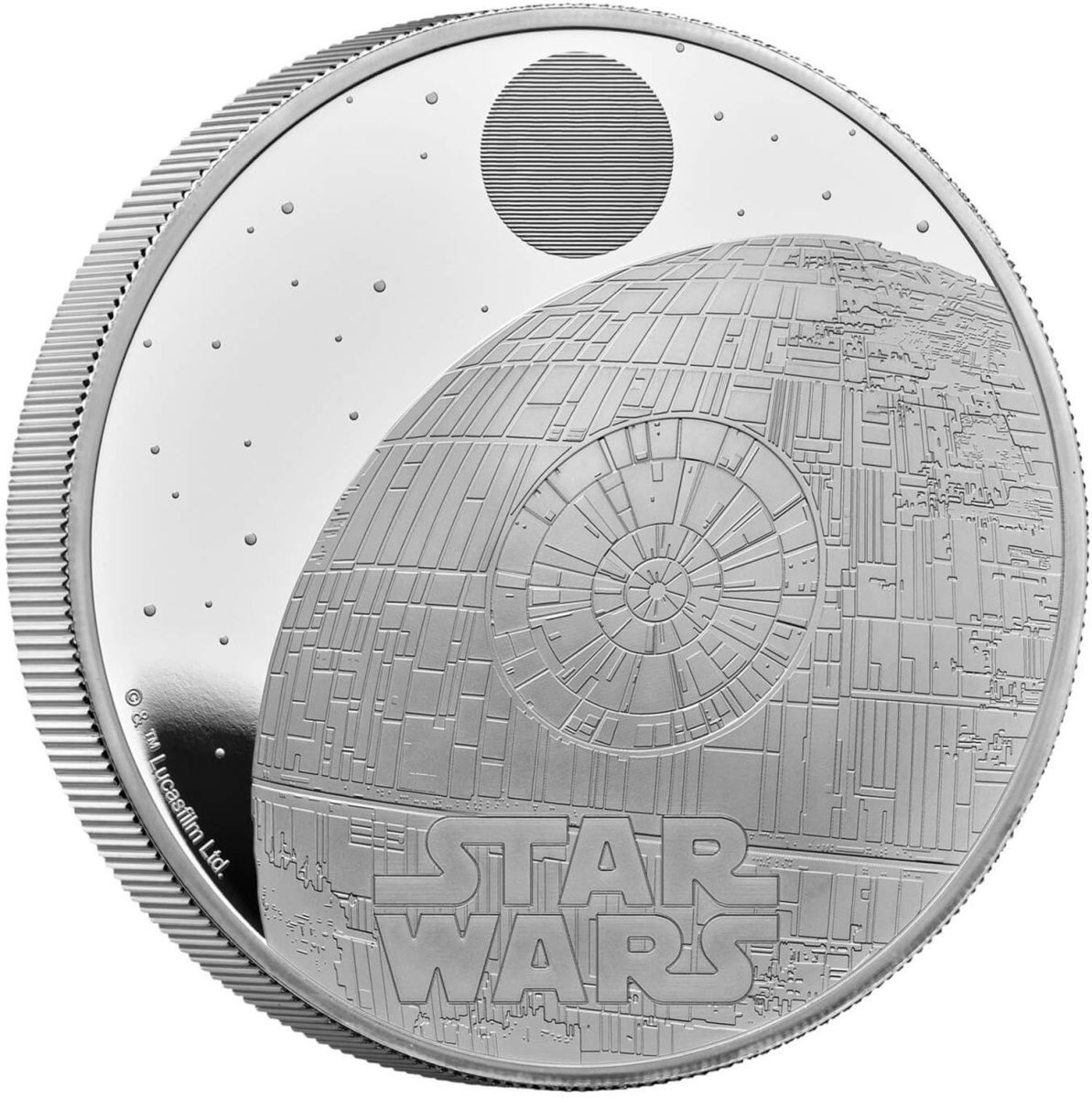 10 Pounds - Charles III Death Star II; Silver Proof reverse