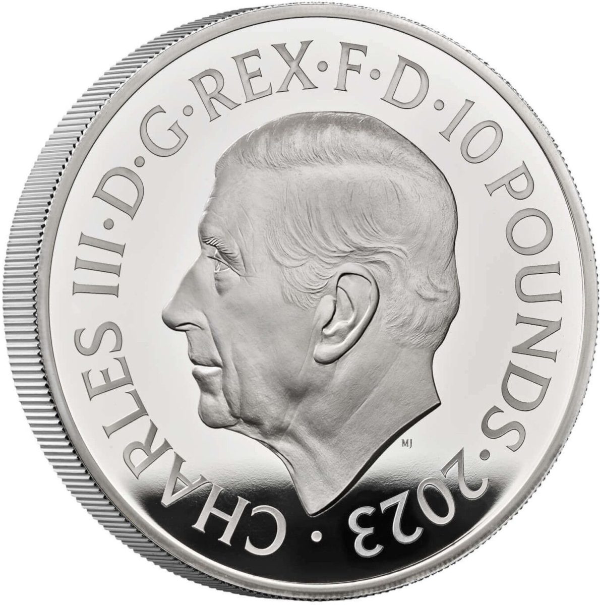 10 Pounds - Charles III Henry VIII; Silver Proof obverse