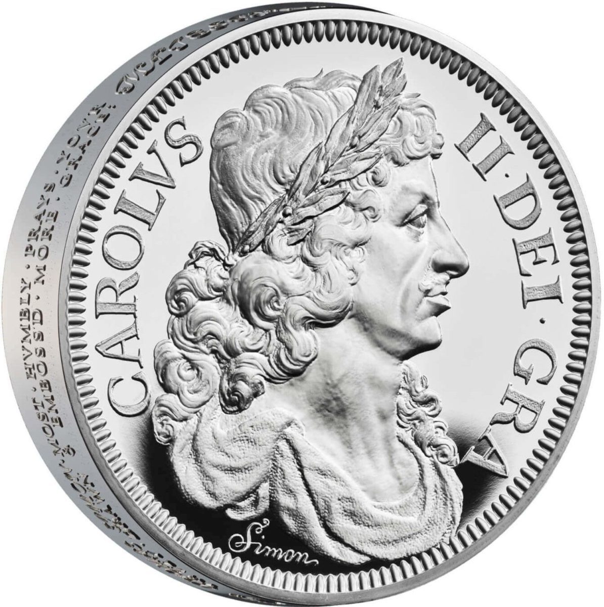 10 Pounds - Charles III Petition Crown, Portrait; Silver Piedfort