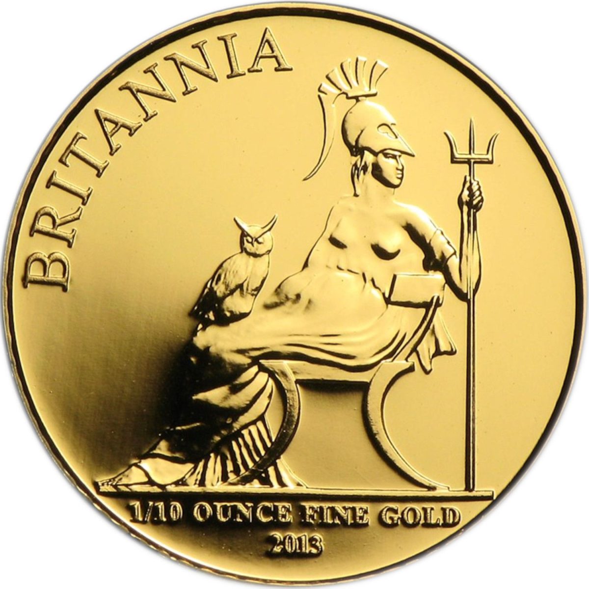 10 Pounds - Elizabeth II 4th portrait; 1/10 oz Fine Gold