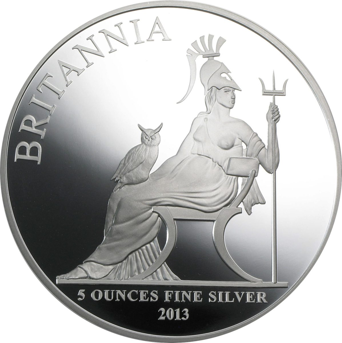 10 Pounds - Elizabeth II 4th portrait; 5 oz Fine Silver