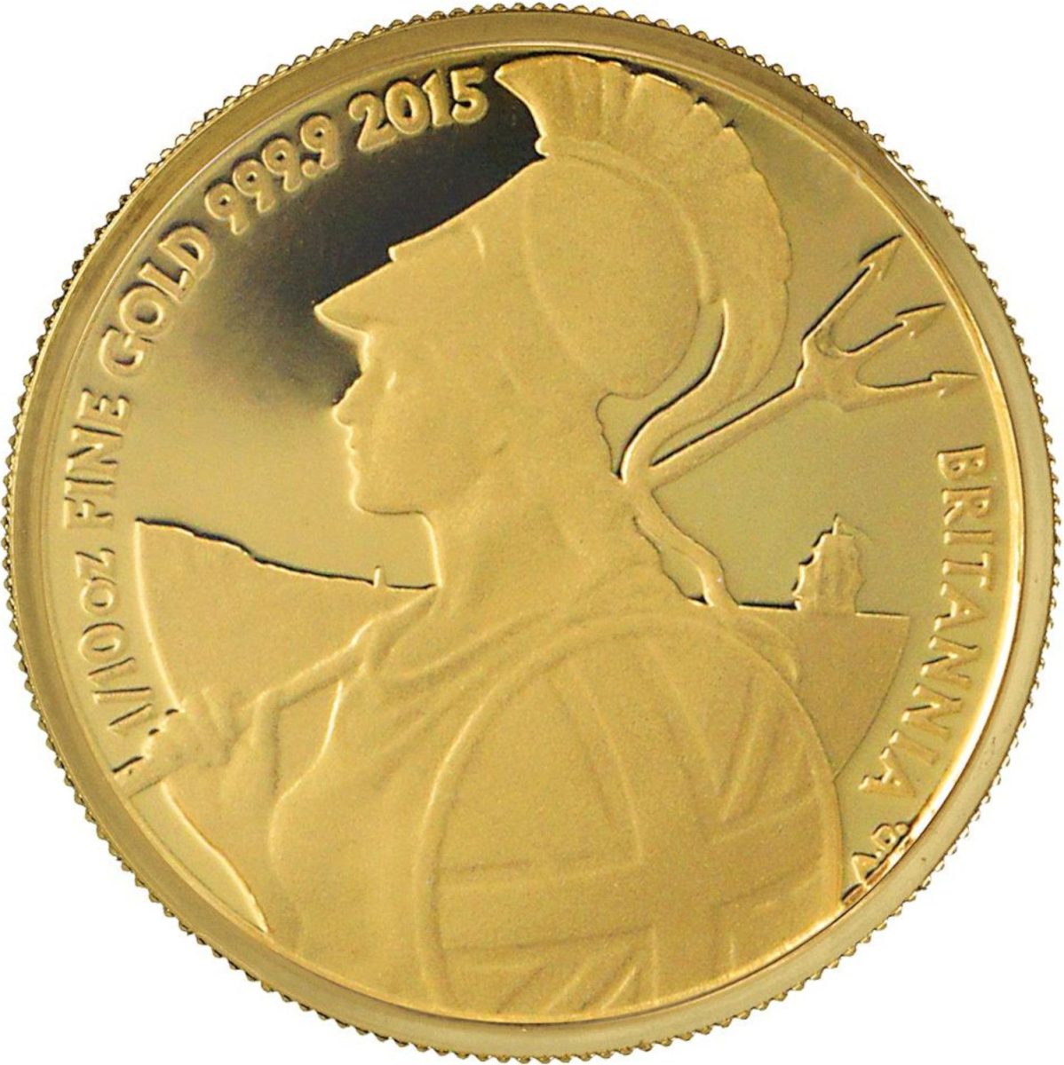 10 Pounds - Elizabeth II 5th portrait; 1/10 oz Fine Gold