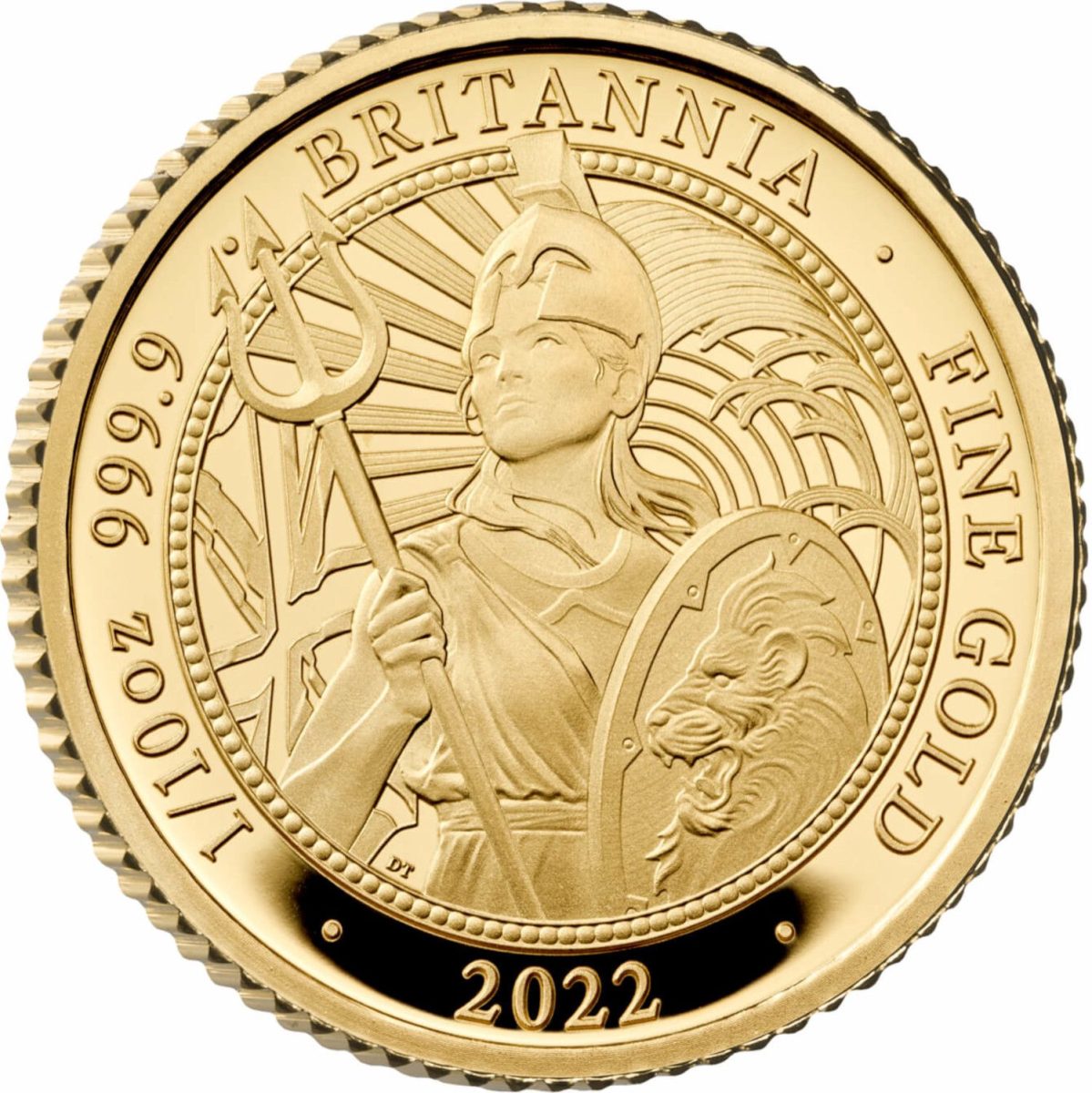 10 Pounds - Elizabeth II 5th portrait; 1/10 oz Fine Gold