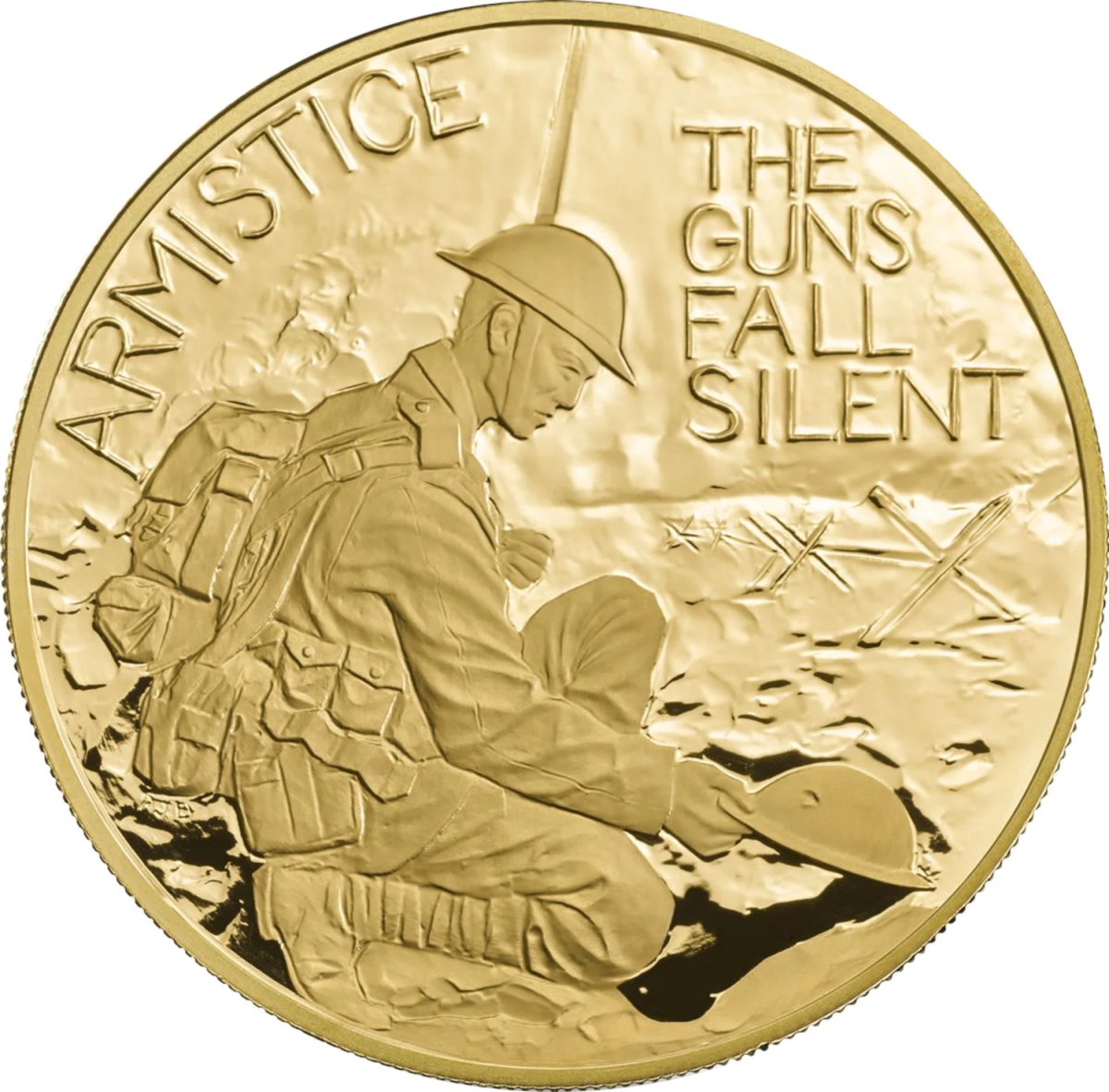 10 Pounds - Elizabeth II Armistice; Gold Proof