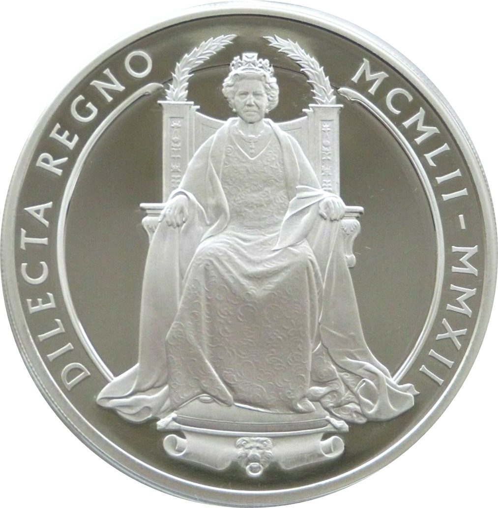 10 Pounds - Elizabeth II Diamond Jubilee: Silver Proof reverse