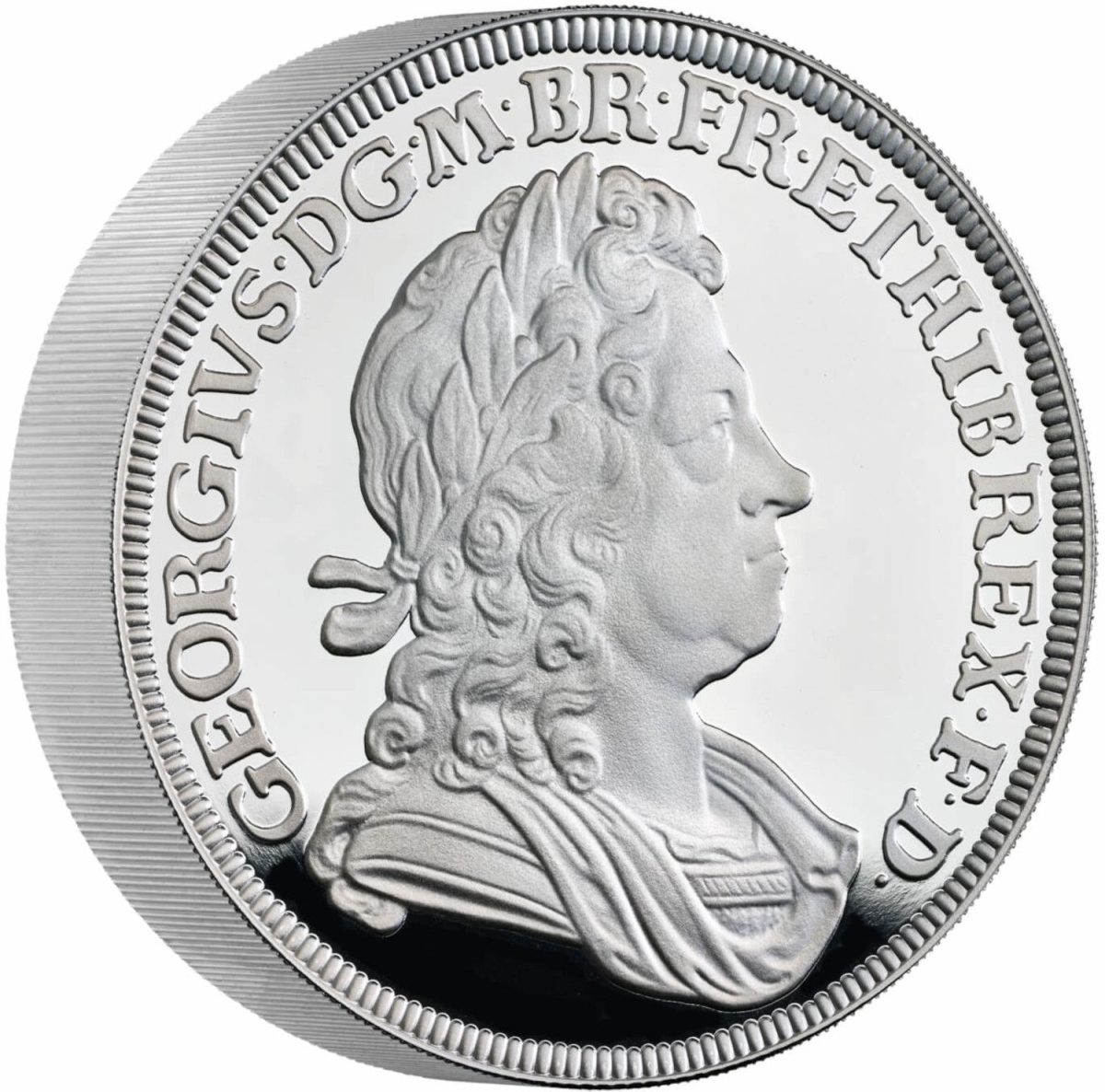 10 Pounds - Elizabeth II George I; Silver Piedfort
