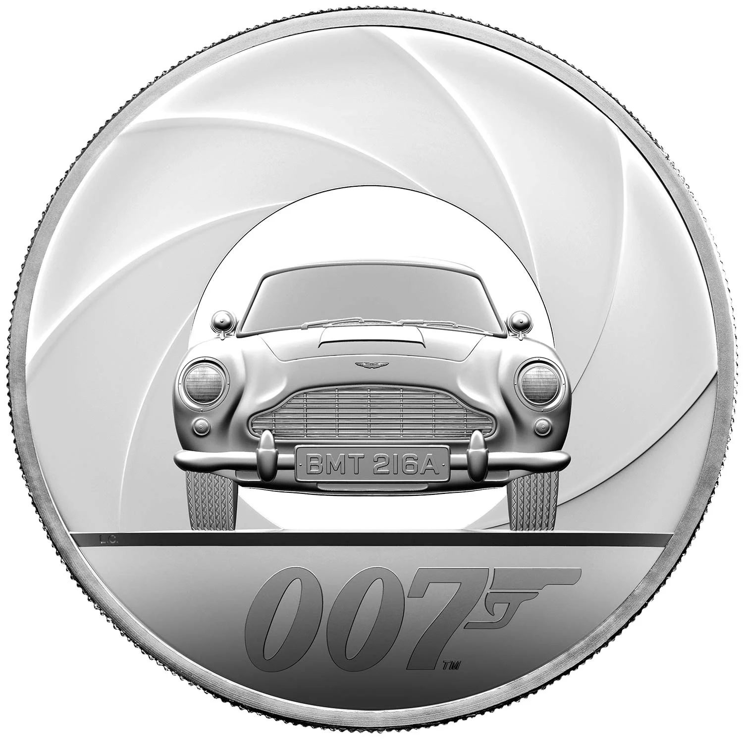 10 Pounds - Elizabeth II James Bond; Silver Proof