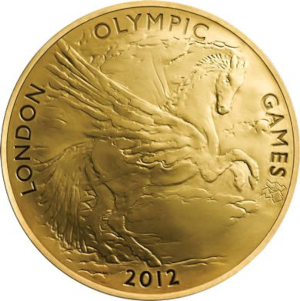 10 Pounds - Elizabeth II Pegasus; Gold Proof