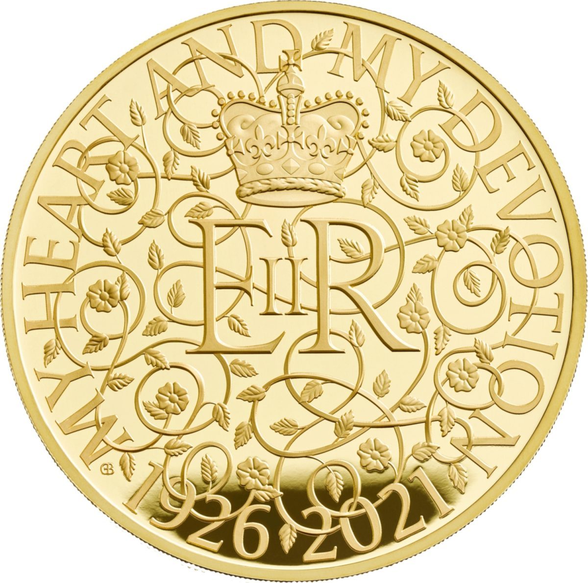 10 Pounds - Elizabeth II Queen's 95th Birthday; Gold Proof reverse