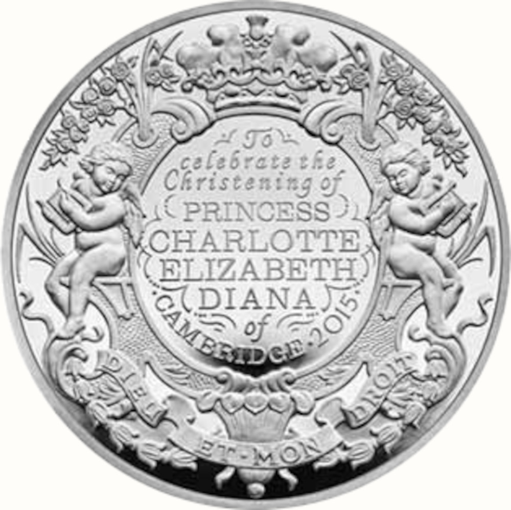 10 Pounds - Elizabeth II Royal Christening; Silver Proof