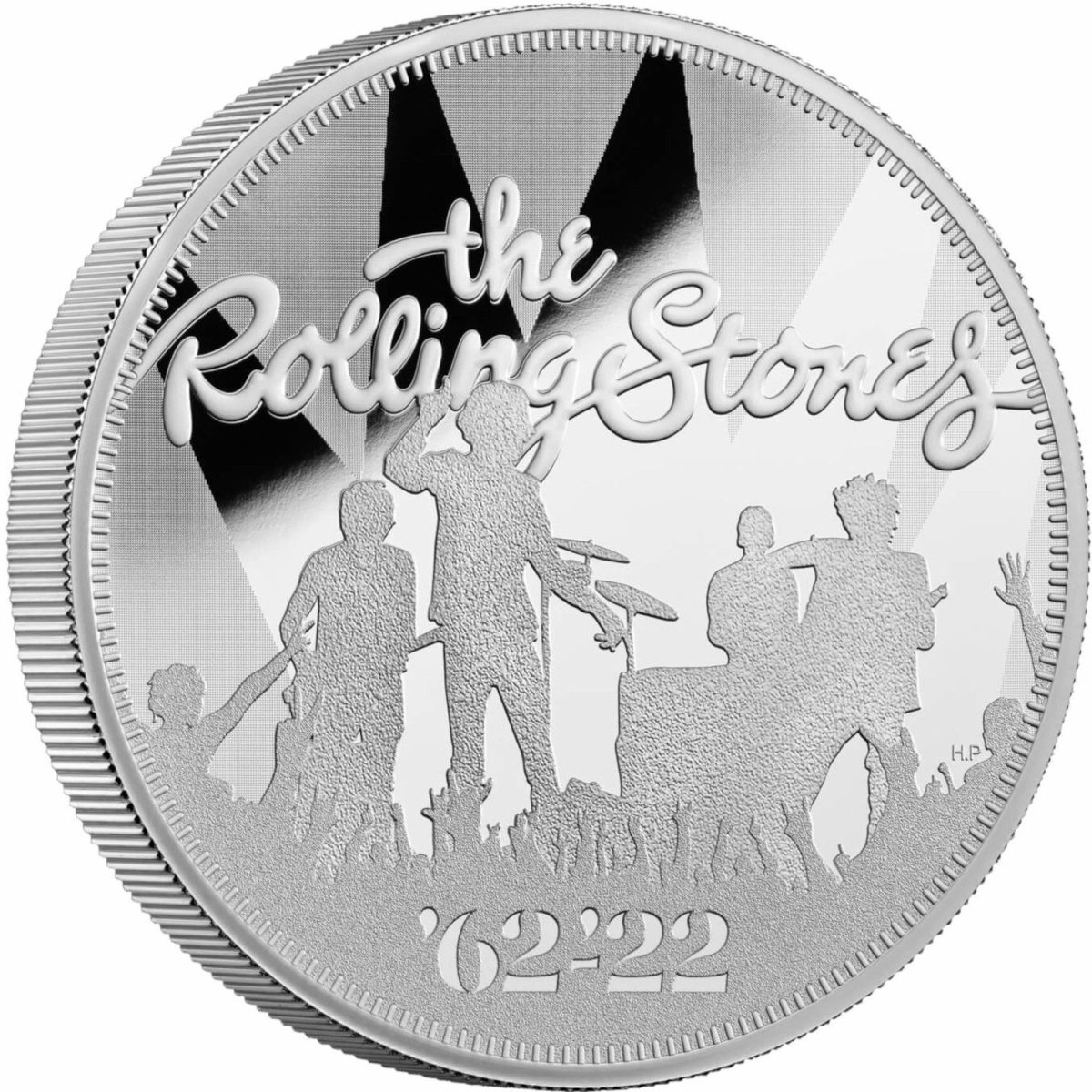 10 Pounds - Elizabeth II The Rolling Stones; Silver Proof