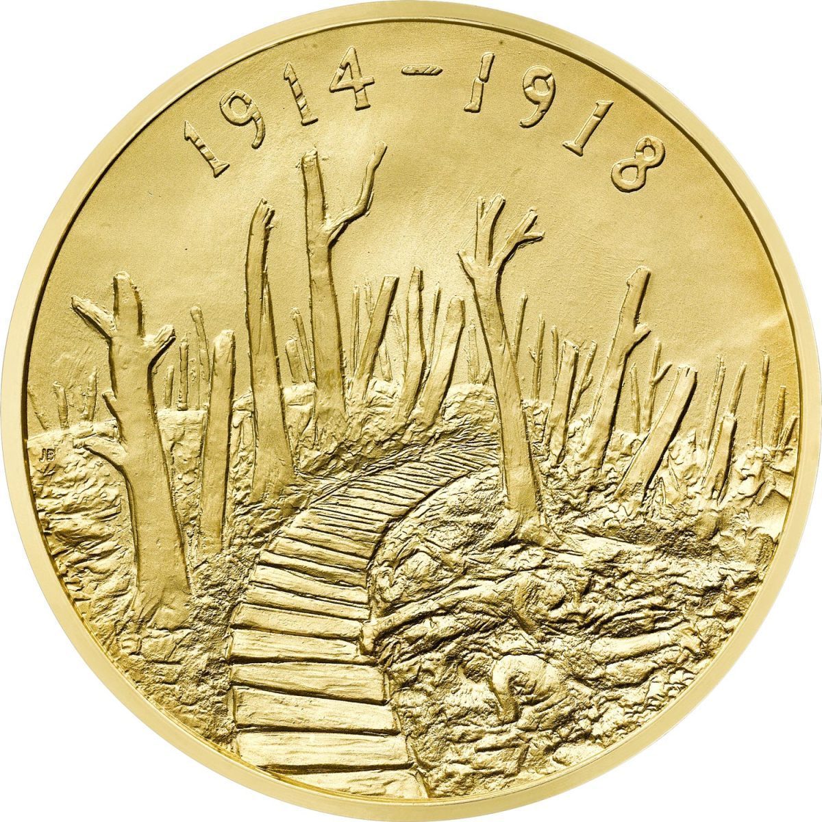 10 Pounds - Elizabeth II World War I; Gold Proof
