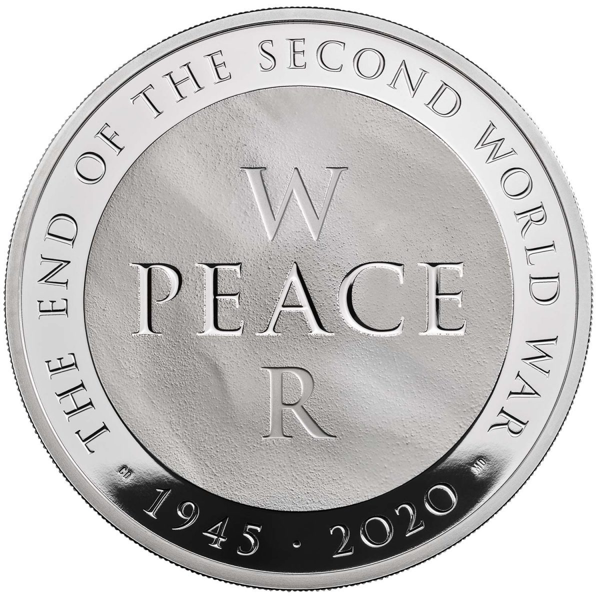 10 Pounds - Elizabeth II World War II; Silver Proof reverse