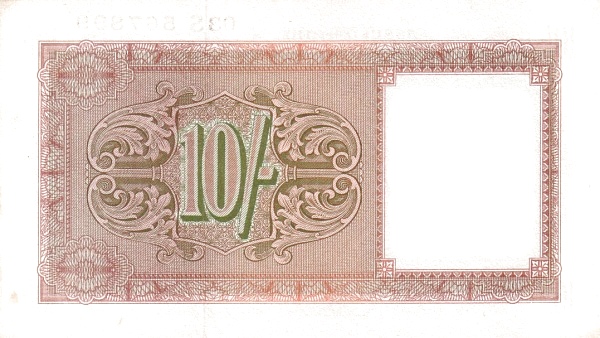 10 Shillings - British Military Authority reverse