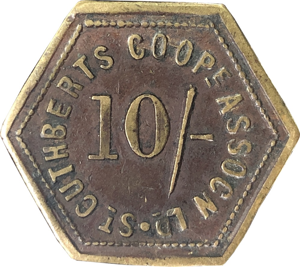 10 Shillings - St Cuthbert's Co-operative Association reverse