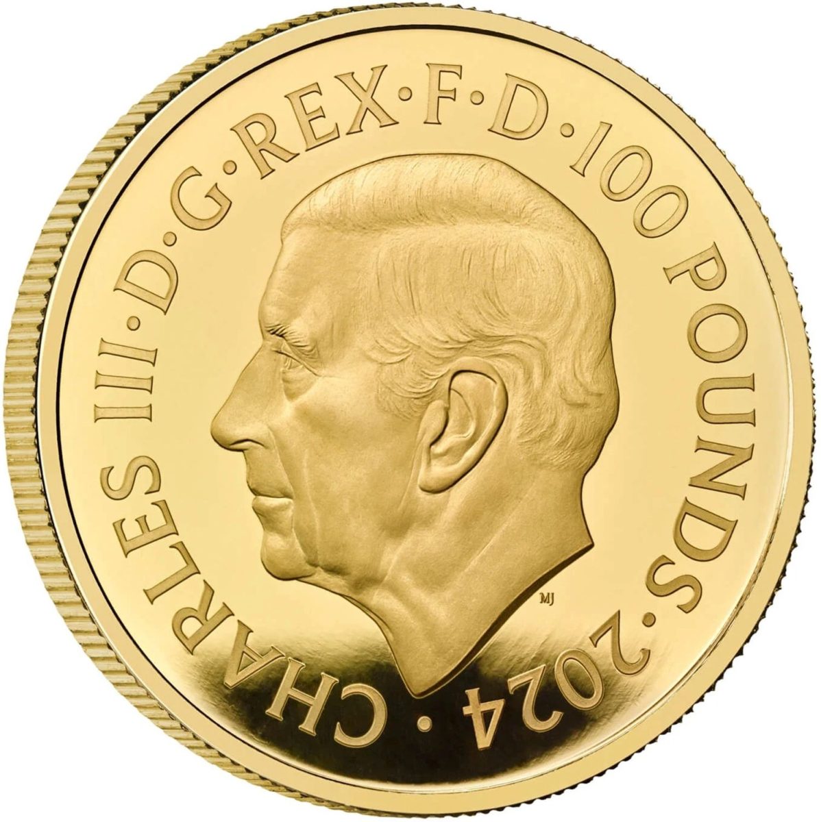 100 Pounds - Charles III Bond Films Completer; Gold Proof obverse