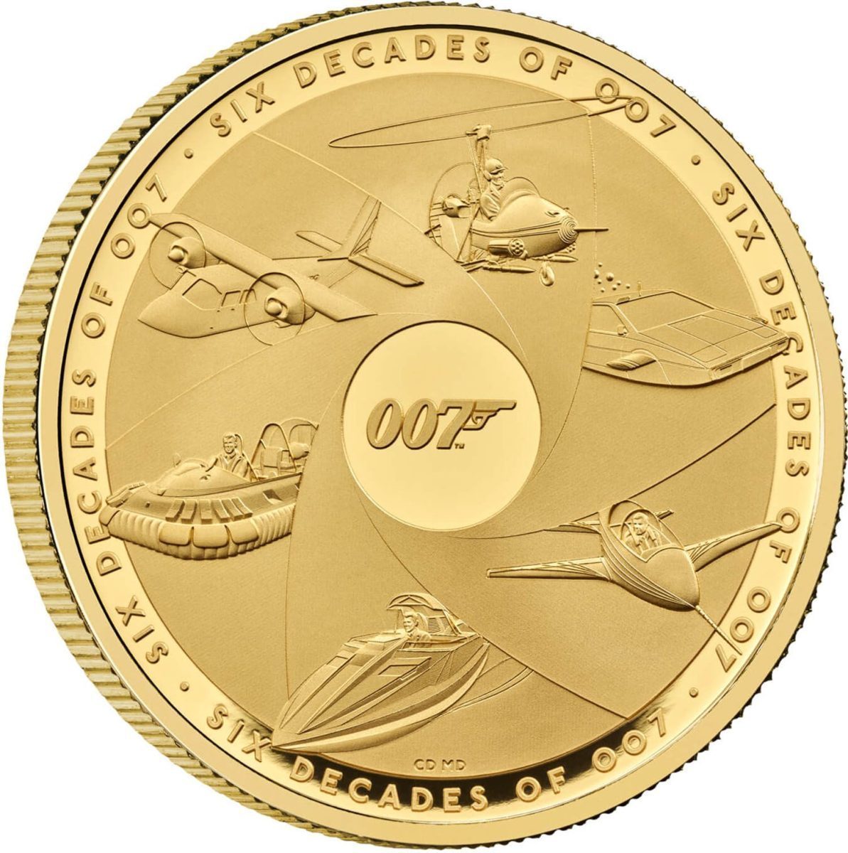 100 Pounds - Charles III Bond Films Completer; Gold Proof