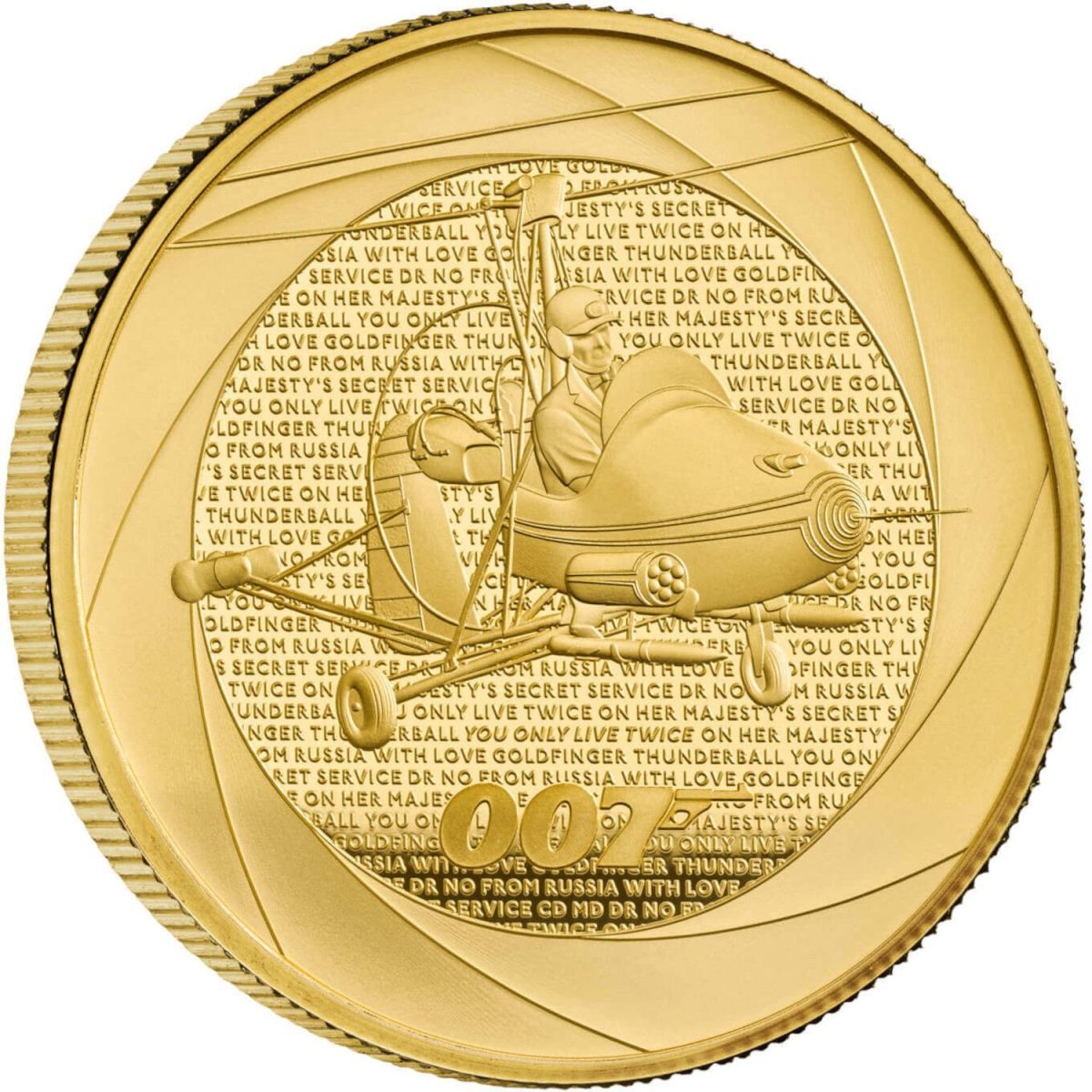 100 Pounds - Charles III Bond Films of the 1960s; Gold Proof