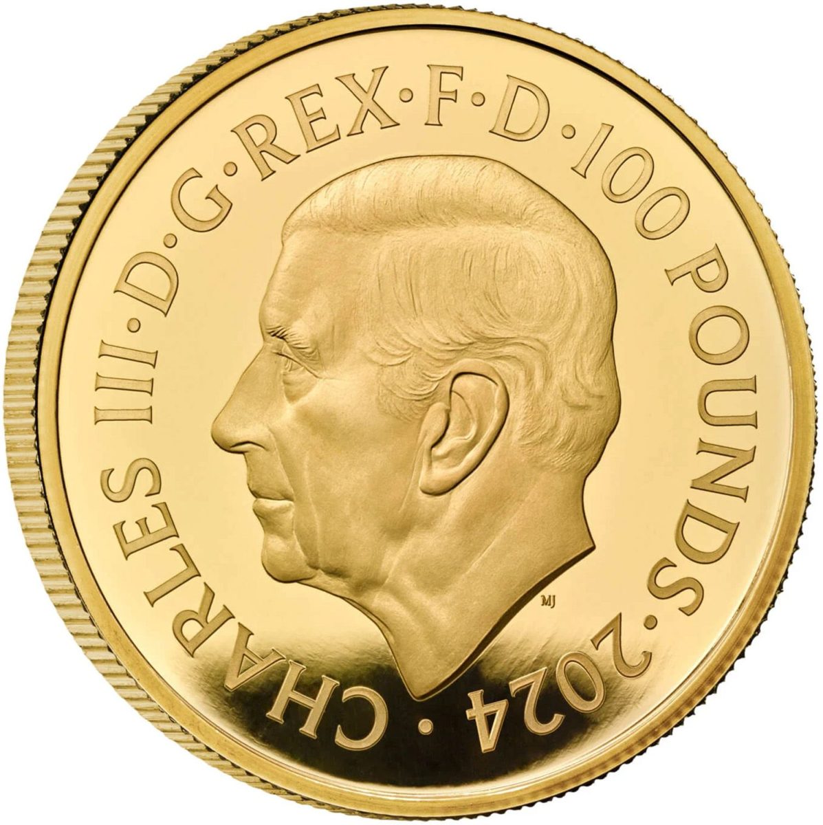 100 Pounds - Charles III Bond Films of the 2010s; Gold Proof obverse