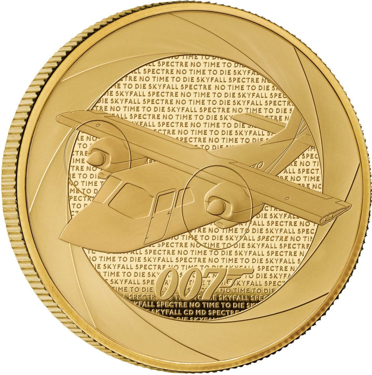 100 Pounds - Charles III Bond Films of the 2010s; Gold Proof reverse