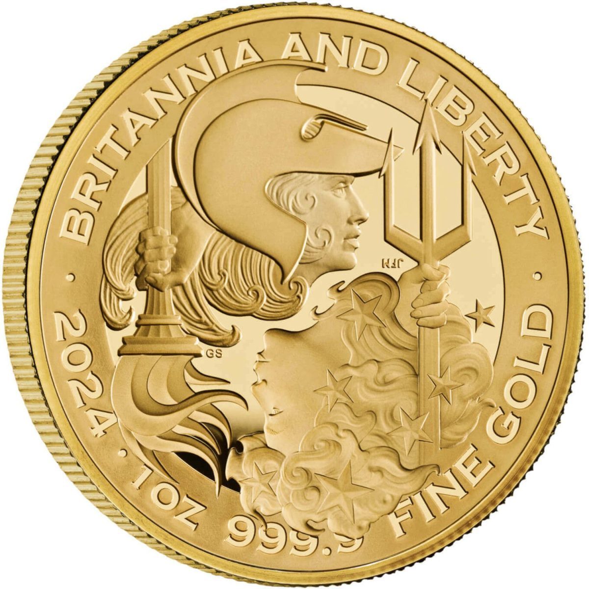 100 Pounds - Charles III Britannia & Liberty; Gold Proof