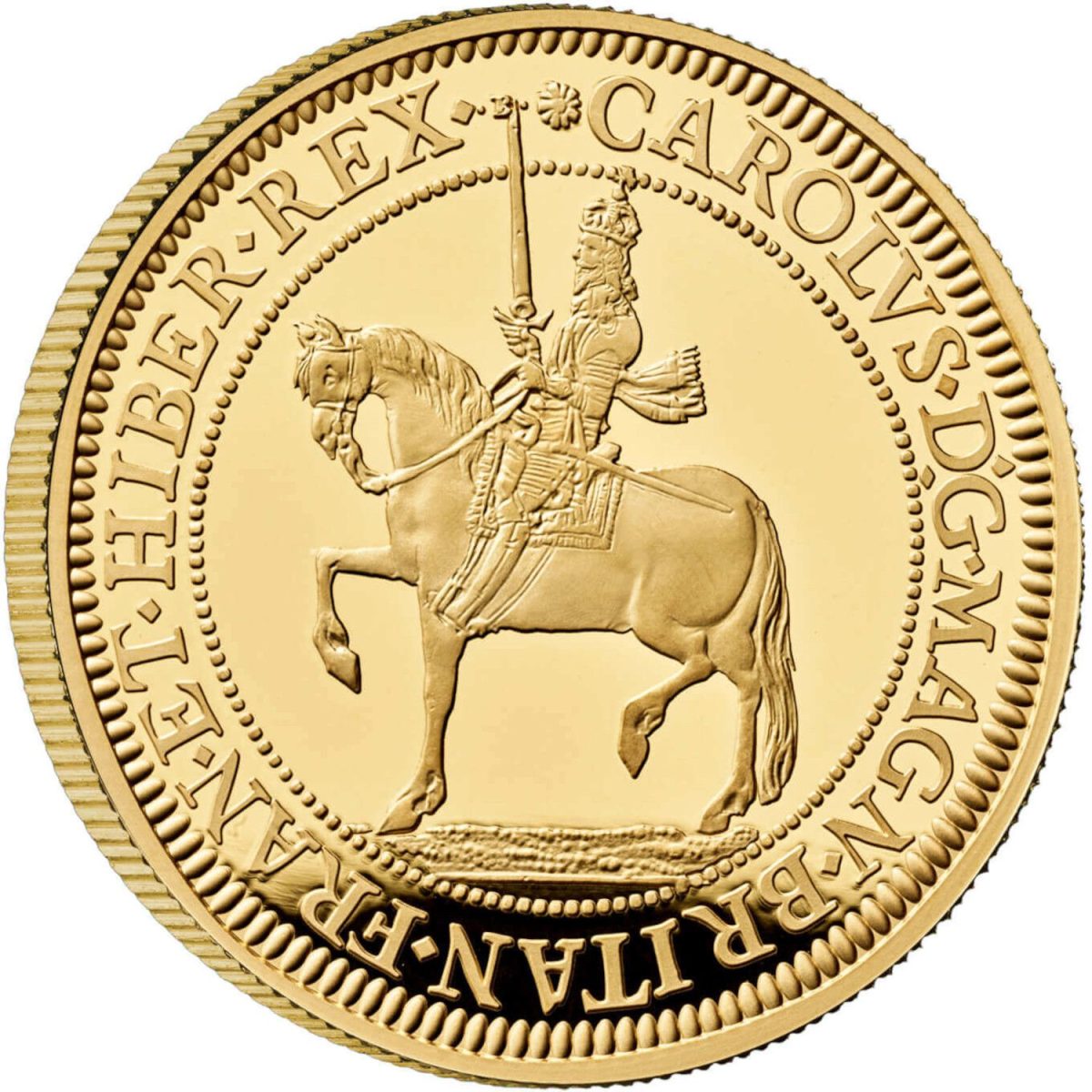 100 Pounds - Charles III Charles I; Gold Proof