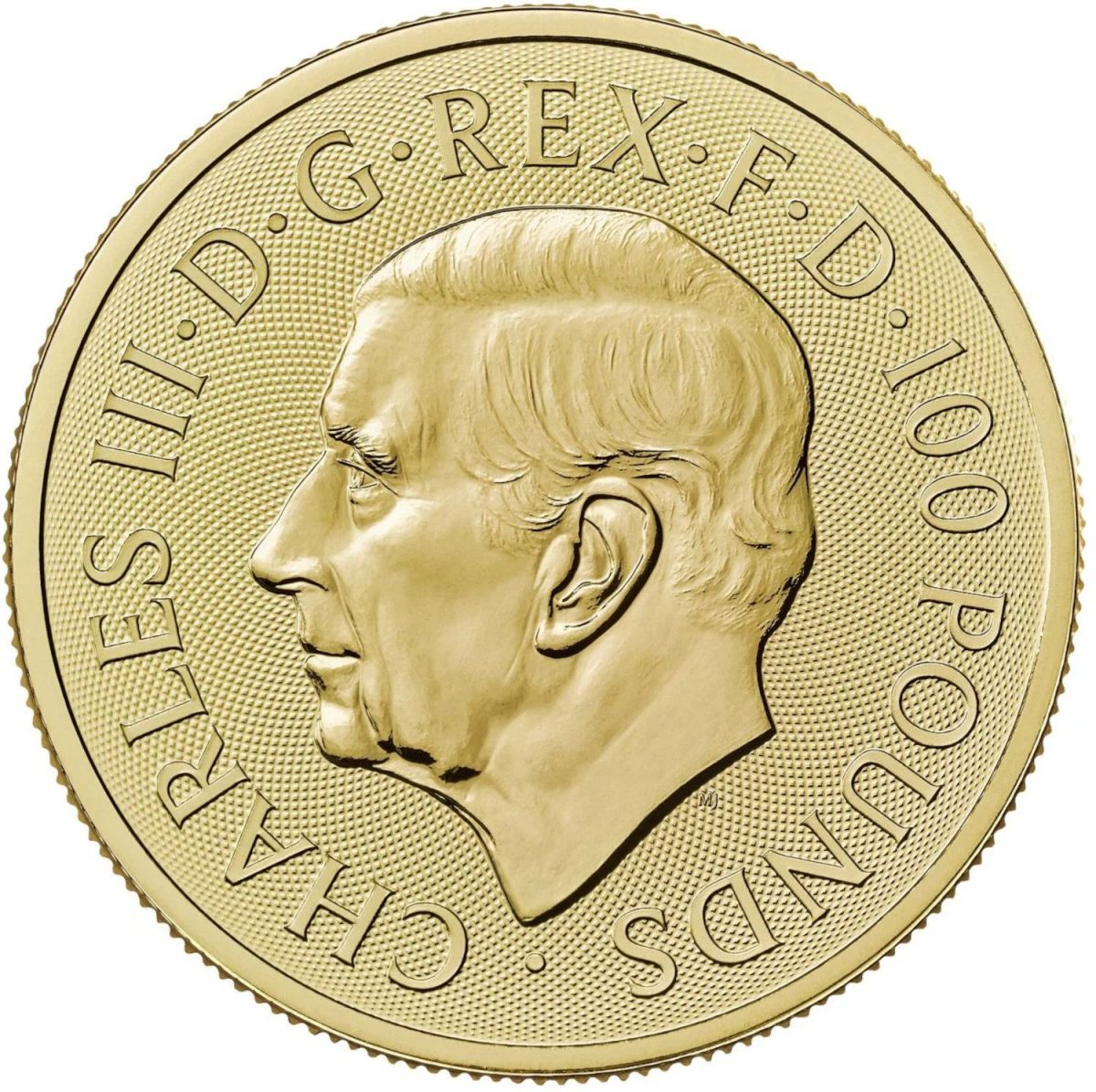100 Pounds - Charles III Count Dracula; 1oz Fine Gold obverse