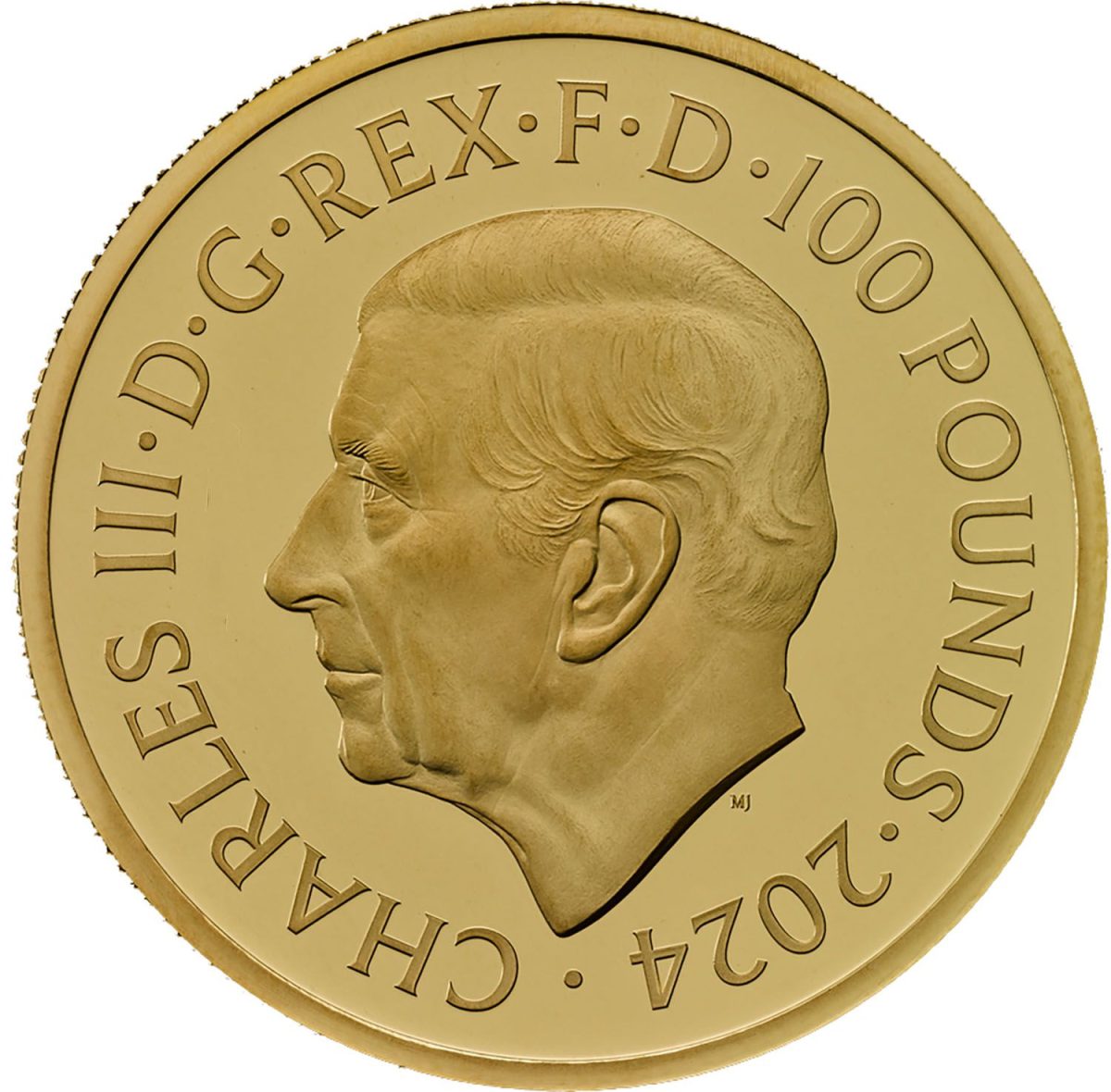 100 Pounds - Charles III D-Day 80th Anniversary; Gold Proof obverse