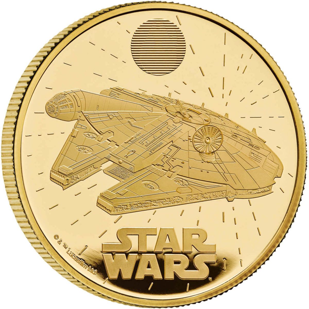 100 Pounds - Charles III Millennium Falcon; Gold Proof